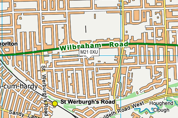 M21 0XU map - OS VectorMap District (Ordnance Survey) M21 0XU map - OS VectorMap District (Ordnance Survey)