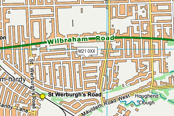 M21 0XX map - OS VectorMap District (Ordnance Survey) M21 0XX map - OS VectorMap District (Ordnance Survey)