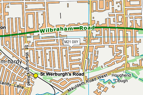 M21 0XY map - OS VectorMap District (Ordnance Survey) M21 0XY map - OS VectorMap District (Ordnance Survey)
