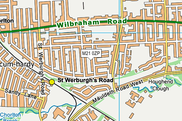 M21 0ZP map - OS VectorMap District (Ordnance Survey)
