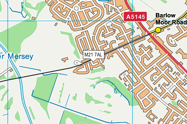 M21 7AL map - OS VectorMap District (Ordnance Survey) M21 7AL map - OS VectorMap District (Ordnance Survey)