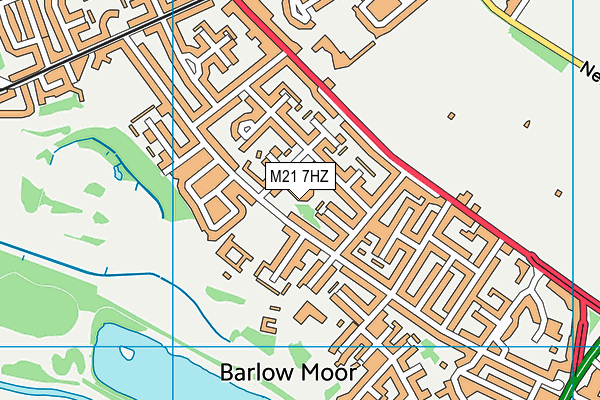M21 7HZ map - OS VectorMap District (Ordnance Survey)