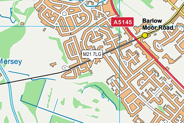 M21 7LG map - OS VectorMap District (Ordnance Survey) M21 7LG map - OS VectorMap District (Ordnance Survey)