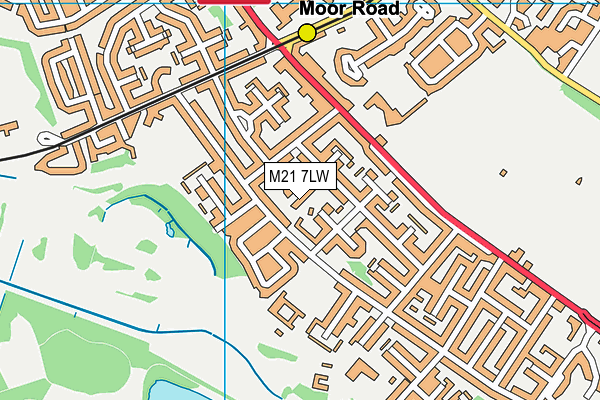 M21 7LW map - OS VectorMap District (Ordnance Survey) M21 7LW map - OS VectorMap District (Ordnance Survey)