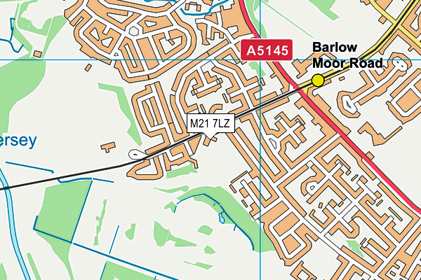 M21 7LZ map - OS VectorMap District (Ordnance Survey) M21 7LZ map - OS VectorMap District (Ordnance Survey)