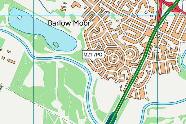 M21 7PQ map - OS VectorMap District (Ordnance Survey) M21 7PQ map - OS VectorMap District (Ordnance Survey)