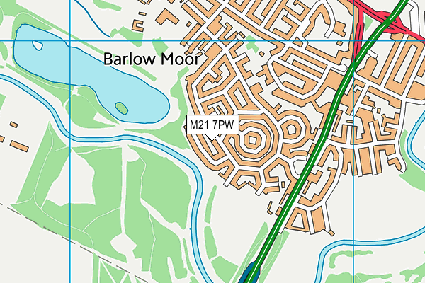 M21 7PW map - OS VectorMap District (Ordnance Survey) M21 7PW map - OS VectorMap District (Ordnance Survey)