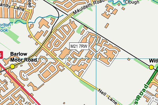 M21 7RW map - OS VectorMap District (Ordnance Survey) M21 7RW map - OS VectorMap District (Ordnance Survey)