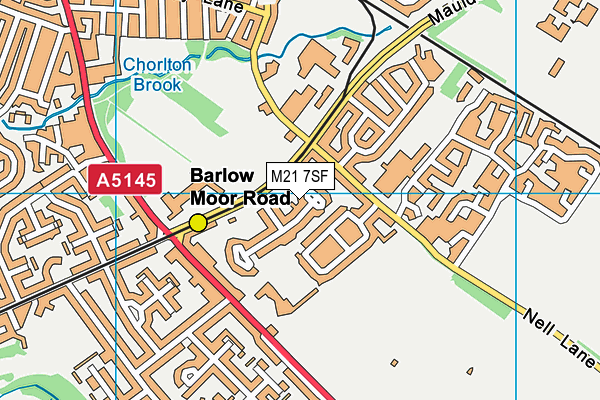 M21 7SF map - OS VectorMap District (Ordnance Survey) M21 7SF map - OS VectorMap District (Ordnance Survey)