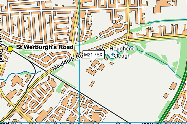 M21 7SX map - OS VectorMap District (Ordnance Survey)