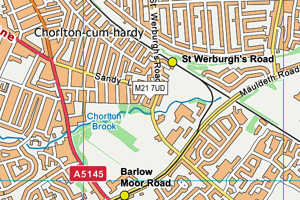 M21 7UD map - OS VectorMap District (Ordnance Survey) M21 7UD map - OS VectorMap District (Ordnance Survey)