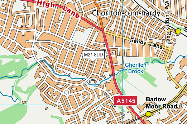 M21 8DD map - OS VectorMap District (Ordnance Survey) M21 8DD map - OS VectorMap District (Ordnance Survey)