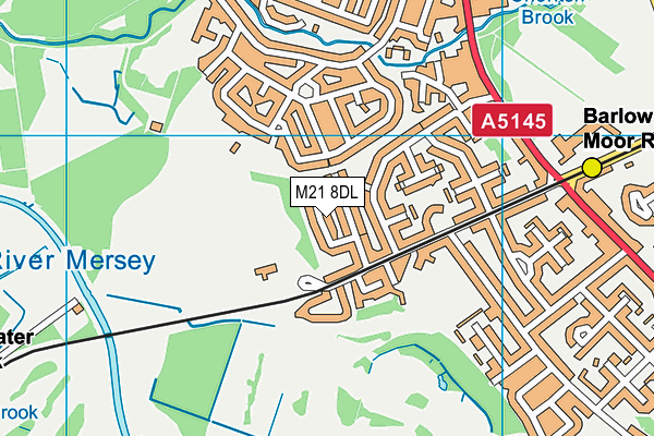 M21 8DL map - OS VectorMap District (Ordnance Survey) M21 8DL map - OS VectorMap District (Ordnance Survey)