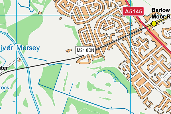 M21 8DN map - OS VectorMap District (Ordnance Survey) M21 8DN map - OS VectorMap District (Ordnance Survey)