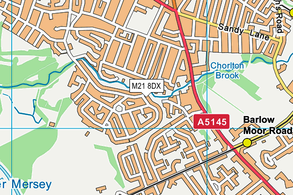 M21 8DX map - OS VectorMap District (Ordnance Survey) M21 8DX map - OS VectorMap District (Ordnance Survey)