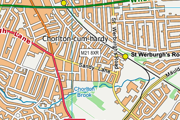 M21 8XR map - OS VectorMap District (Ordnance Survey) M21 8XR map - OS VectorMap District (Ordnance Survey)