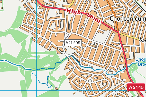M21 9DS map - OS VectorMap District (Ordnance Survey) M21 9DS map - OS VectorMap District (Ordnance Survey)