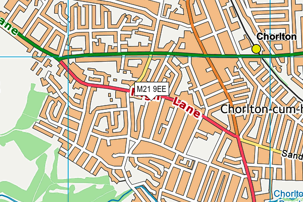 M21 9EE map - OS VectorMap District (Ordnance Survey) M21 9EE map - OS VectorMap District (Ordnance Survey)