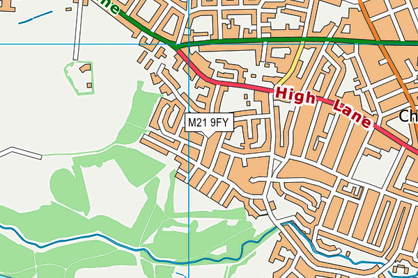 M21 9FY map - OS VectorMap District (Ordnance Survey) M21 9FY map - OS VectorMap District (Ordnance Survey)