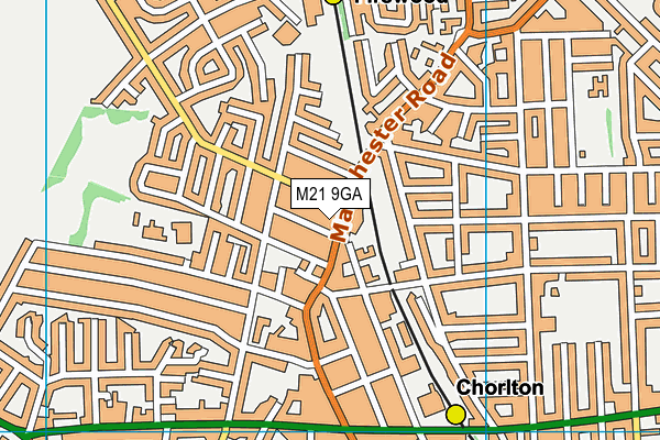 M21 9GA map - OS VectorMap District (Ordnance Survey) M21 9GA map - OS VectorMap District (Ordnance Survey)