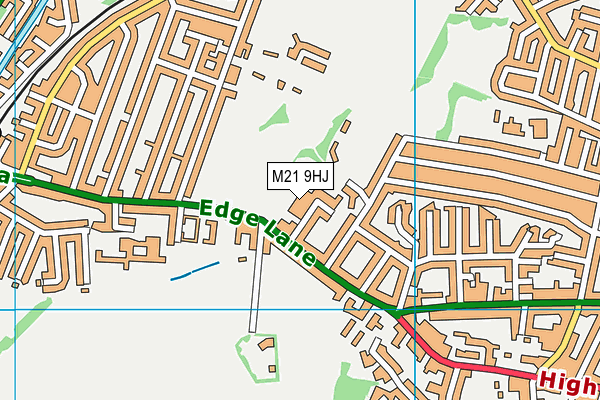 M21 9HJ map - OS VectorMap District (Ordnance Survey) M21 9HJ map - OS VectorMap District (Ordnance Survey)
