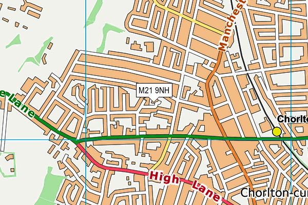 M21 9NH map - OS VectorMap District (Ordnance Survey) M21 9NH map - OS VectorMap District (Ordnance Survey)