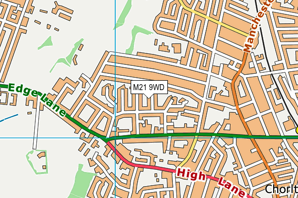 M21 9WD map - OS VectorMap District (Ordnance Survey) M21 9WD map - OS VectorMap District (Ordnance Survey)