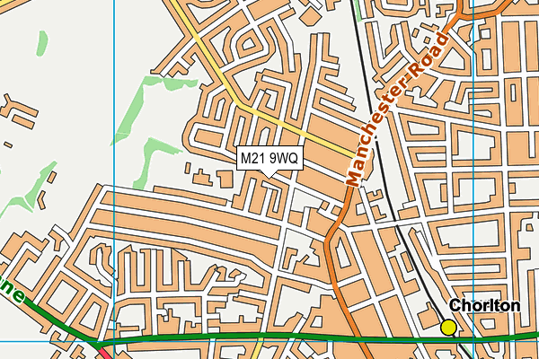 M21 9WQ map - OS VectorMap District (Ordnance Survey) M21 9WQ map - OS VectorMap District (Ordnance Survey)