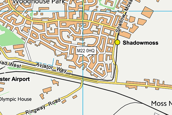 M22 0HQ map - OS VectorMap District (Ordnance Survey) M22 0HQ map - OS VectorMap District (Ordnance Survey)