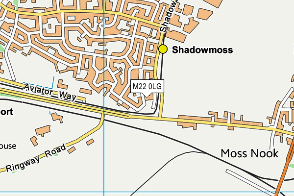 M22 0LG map - OS VectorMap District (Ordnance Survey) M22 0LG map - OS VectorMap District (Ordnance Survey)