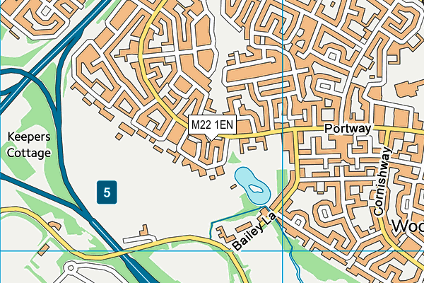 M22 1EN map - OS VectorMap District (Ordnance Survey) M22 1EN map - OS VectorMap District (Ordnance Survey)