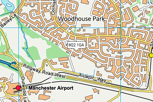 M22 1GA map - OS VectorMap District (Ordnance Survey) M22 1GA map - OS VectorMap District (Ordnance Survey)