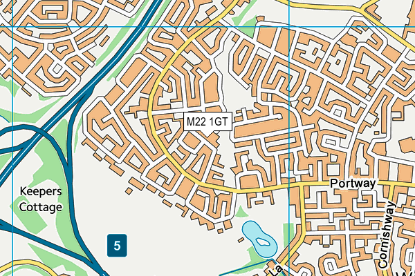 M22 1GT map - OS VectorMap District (Ordnance Survey) M22 1GT map - OS VectorMap District (Ordnance Survey)
