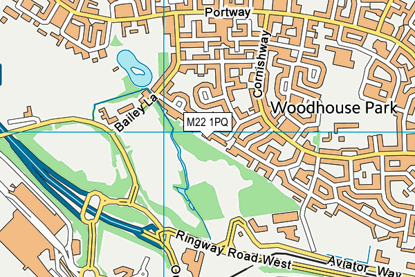 M22 1PQ map - OS VectorMap District (Ordnance Survey) M22 1PQ map - OS VectorMap District (Ordnance Survey)