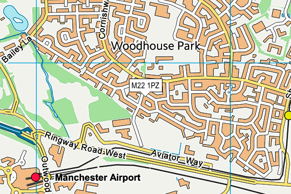 M22 1PZ map - OS VectorMap District (Ordnance Survey) M22 1PZ map - OS VectorMap District (Ordnance Survey)
