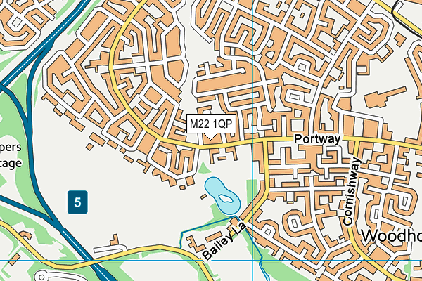 M22 1QP map - OS VectorMap District (Ordnance Survey) M22 1QP map - OS VectorMap District (Ordnance Survey)