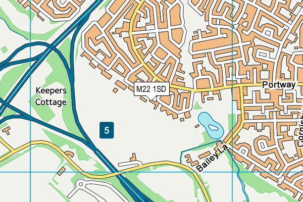M22 1SD map - OS VectorMap District (Ordnance Survey) M22 1SD map - OS VectorMap District (Ordnance Survey)