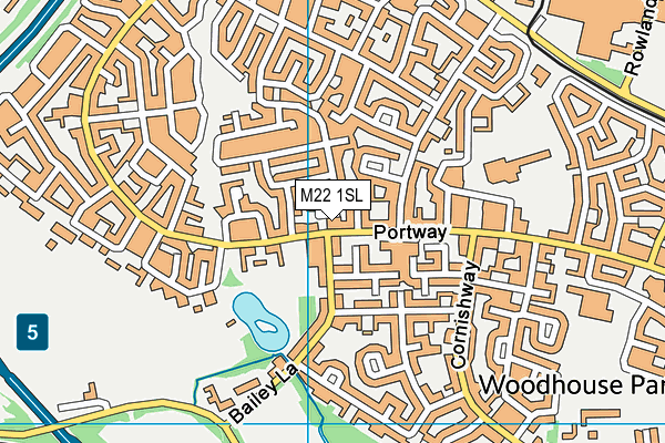 M22 1SL map - OS VectorMap District (Ordnance Survey) M22 1SL map - OS VectorMap District (Ordnance Survey)