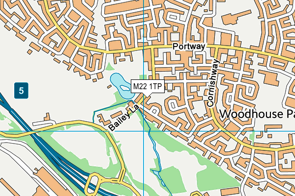 M22 1TP map - OS VectorMap District (Ordnance Survey) M22 1TP map - OS VectorMap District (Ordnance Survey)
