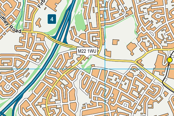 M22 1WU map - OS VectorMap District (Ordnance Survey) M22 1WU map - OS VectorMap District (Ordnance Survey)