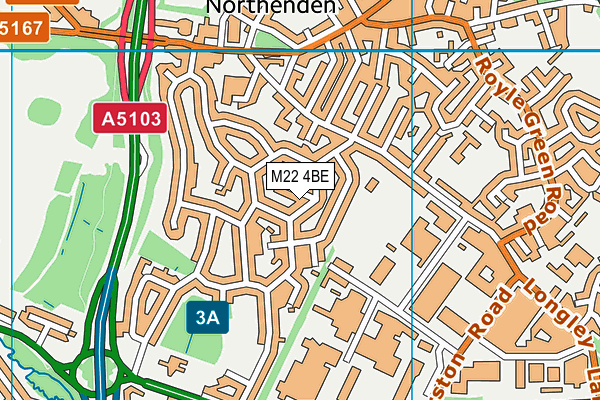 M22 4BE map - OS VectorMap District (Ordnance Survey) M22 4BE map - OS VectorMap District (Ordnance Survey)