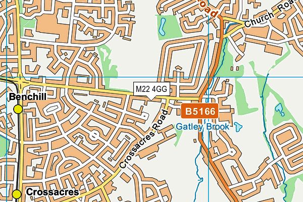 M22 4GG map - OS VectorMap District (Ordnance Survey) M22 4GG map - OS VectorMap District (Ordnance Survey)