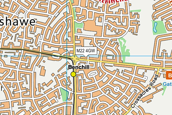 M22 4GW map - OS VectorMap District (Ordnance Survey) M22 4GW map - OS VectorMap District (Ordnance Survey)