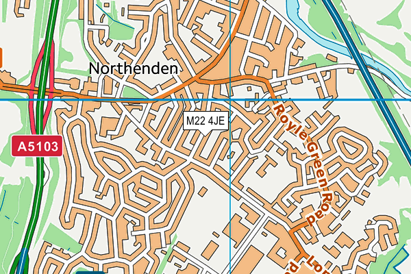 M22 4JE map - OS VectorMap District (Ordnance Survey) M22 4JE map - OS VectorMap District (Ordnance Survey)