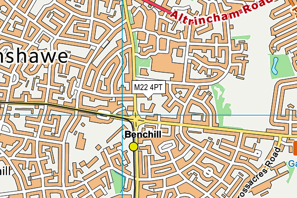 M22 4PT map - OS VectorMap District (Ordnance Survey) M22 4PT map - OS VectorMap District (Ordnance Survey)