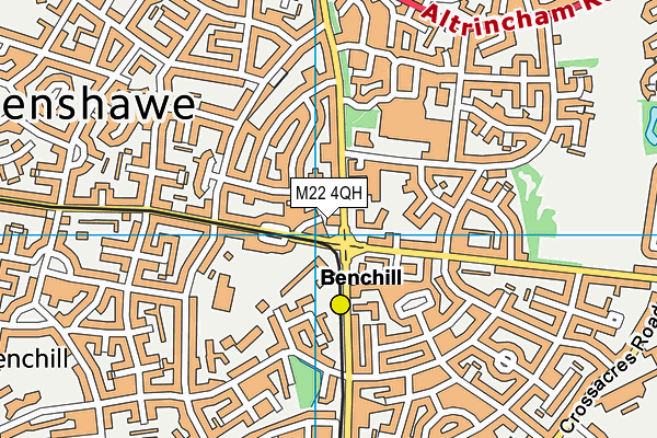 M22 4QH map - OS VectorMap District (Ordnance Survey) M22 4QH map - OS VectorMap District (Ordnance Survey)
