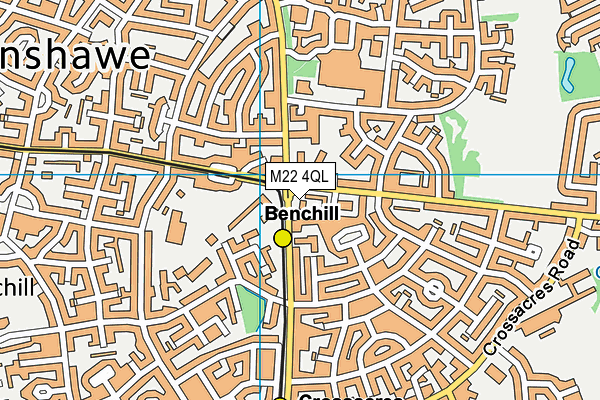 M22 4QL map - OS VectorMap District (Ordnance Survey) M22 4QL map - OS VectorMap District (Ordnance Survey)
