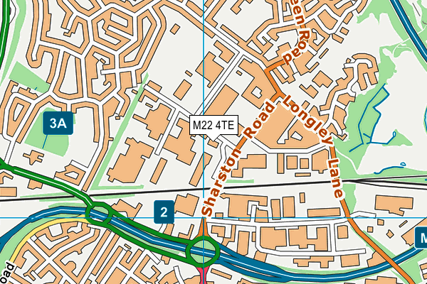 M22 4TE map - OS VectorMap District (Ordnance Survey) M22 4TE map - OS VectorMap District (Ordnance Survey)