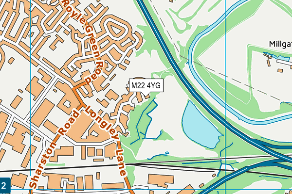 M22 4YG map - OS VectorMap District (Ordnance Survey) M22 4YG map - OS VectorMap District (Ordnance Survey)