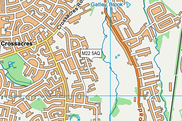 M22 5AQ map - OS VectorMap District (Ordnance Survey) M22 5AQ map - OS VectorMap District (Ordnance Survey)